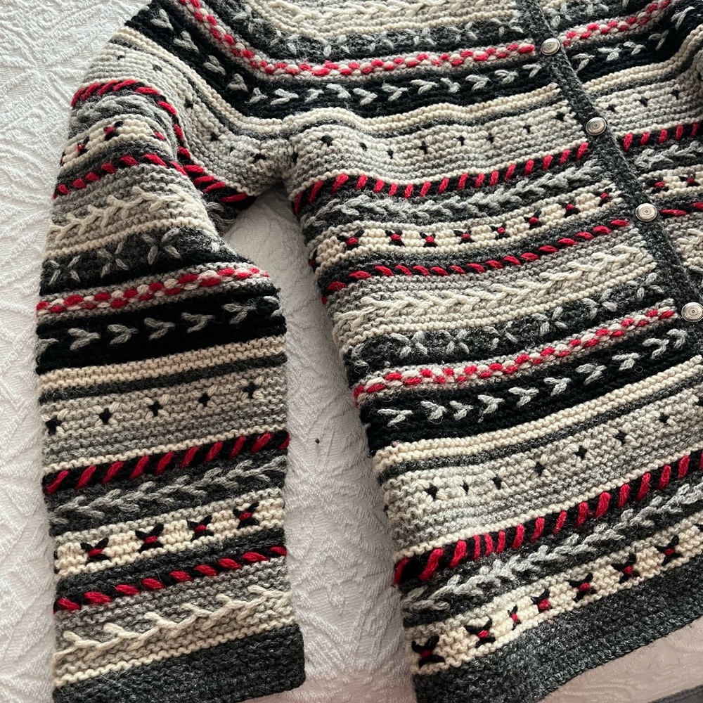 A Talbots Multicolor Patterned Cardigan - Picture 6 of 6